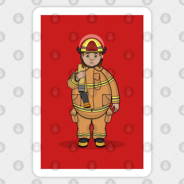 Eggy Firefighter Sticker by Greylady2016